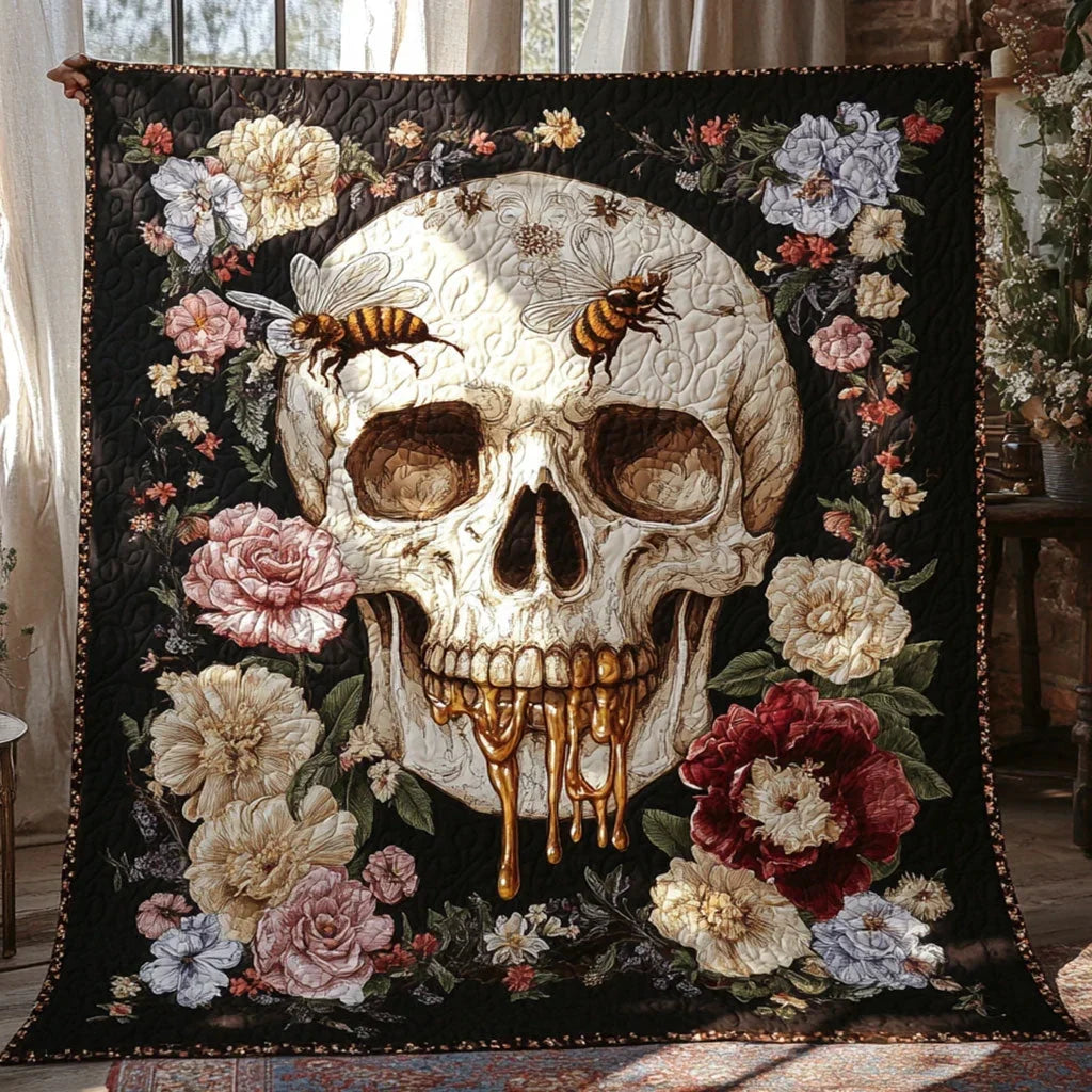 Buzz Skull Quilt Blanket
