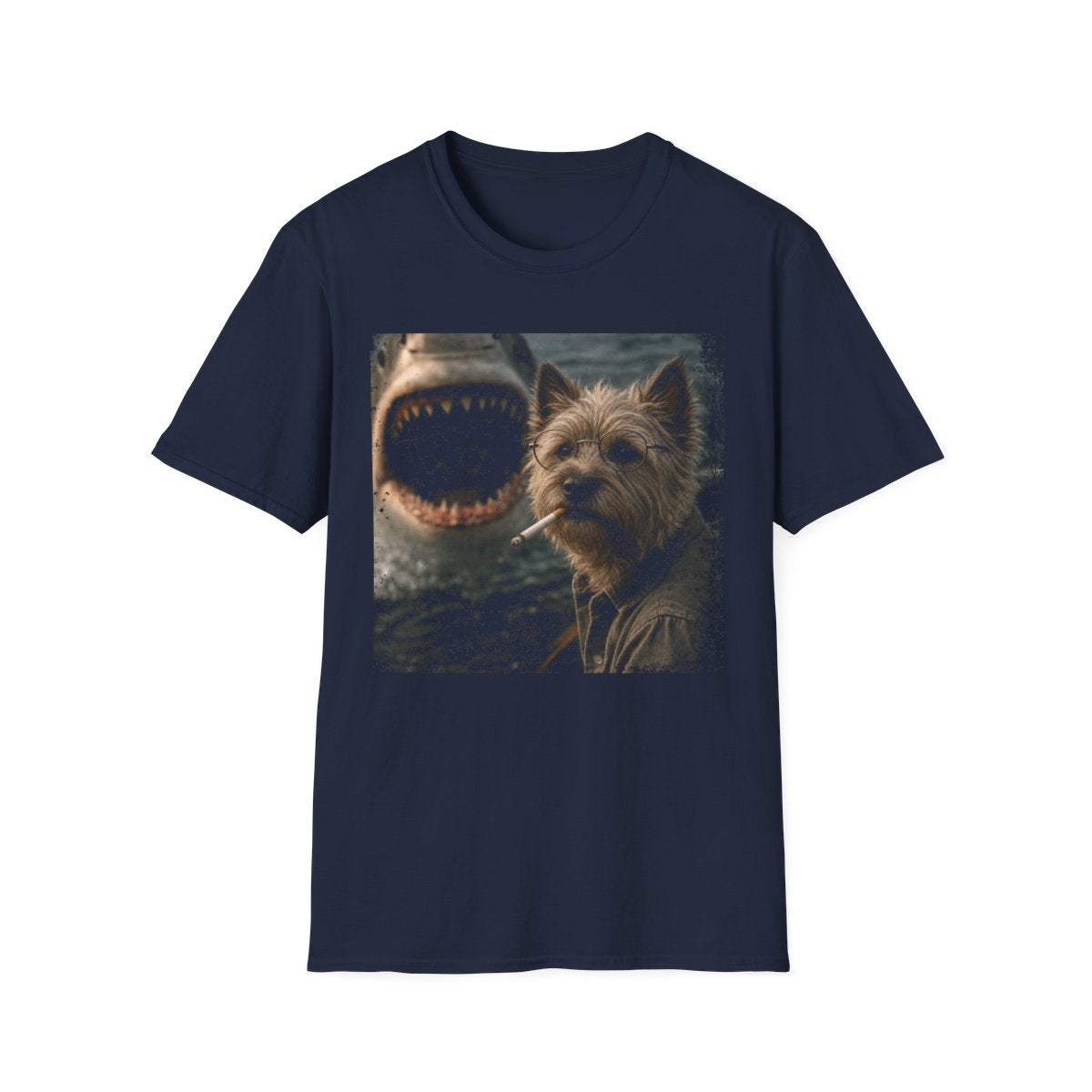Cairn Terrier and Shark Tee