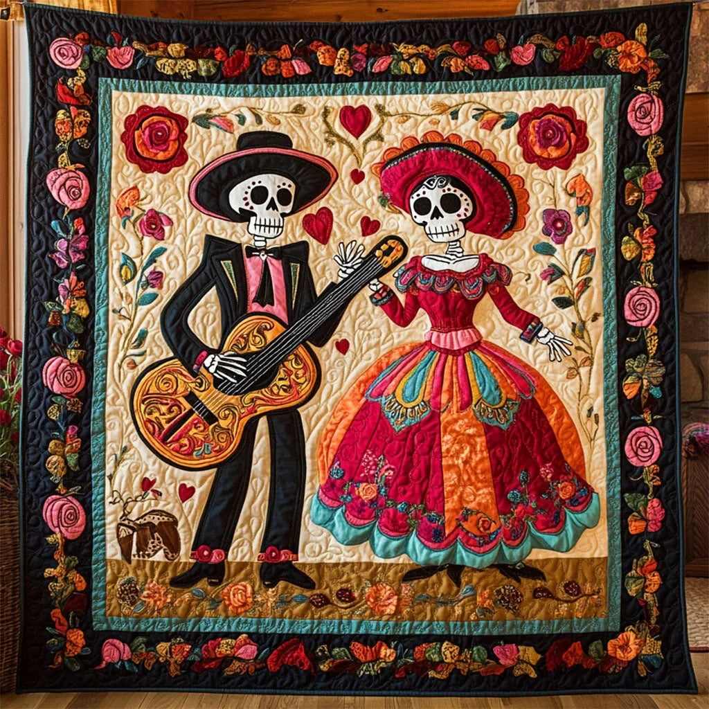 Calavera Quilt Blanket