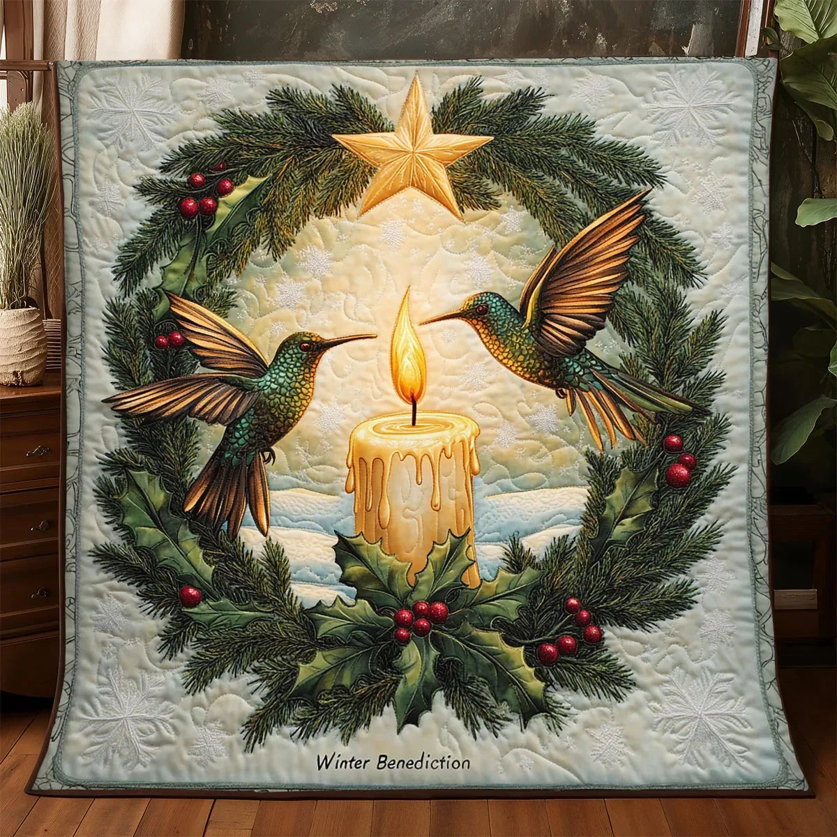 Candlelight Wings Quilt Blanket