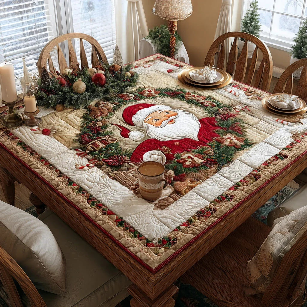 Candy Cane Cottage Quilted Table Topper