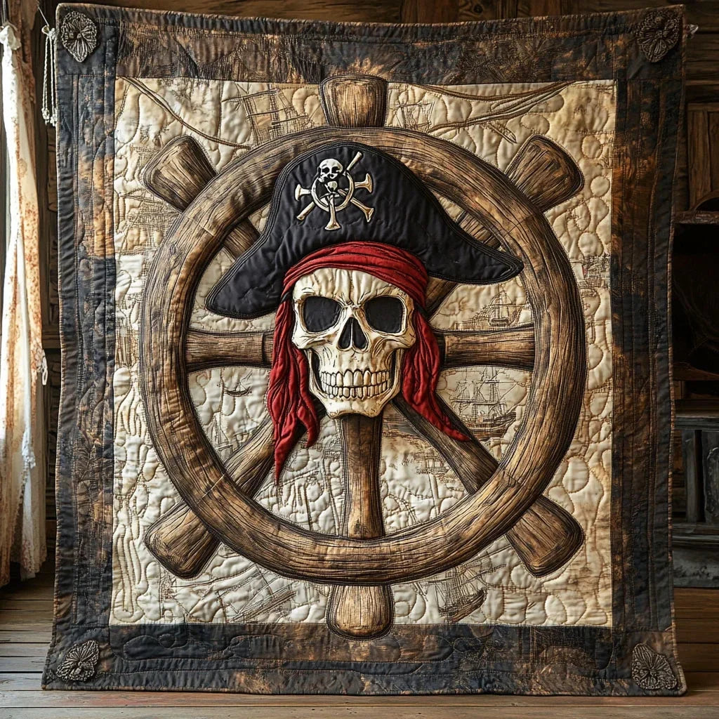 Captain Skull Quilt Blanket