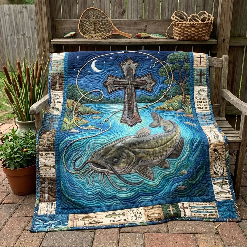 Cast Upon Waters Quilt Blanket