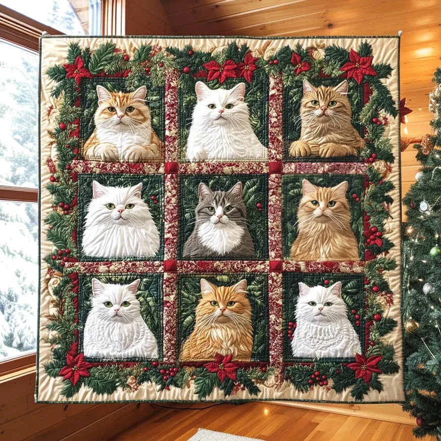 Cat Cozy Spirit Quilt Blanket