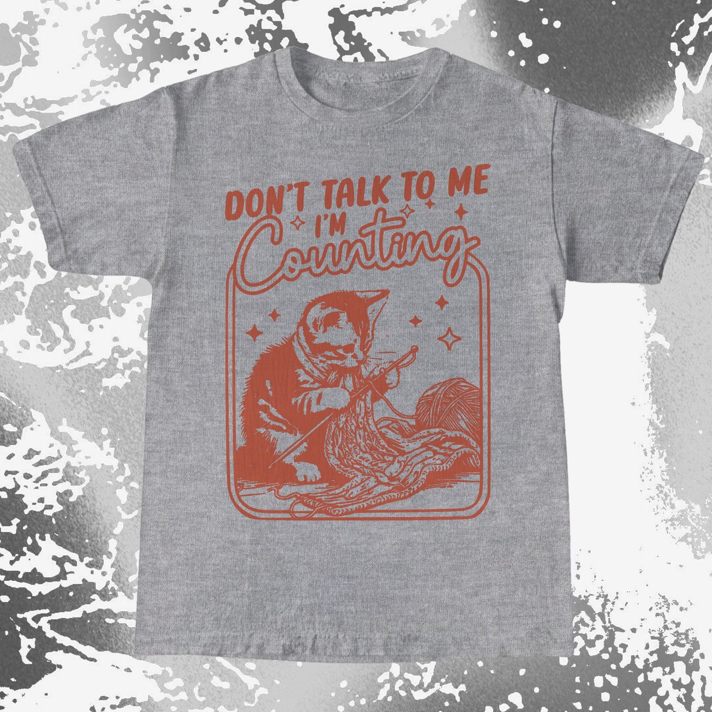 Don't Talk To Me I'm Counting Cat Knitting Shirt (view 8)