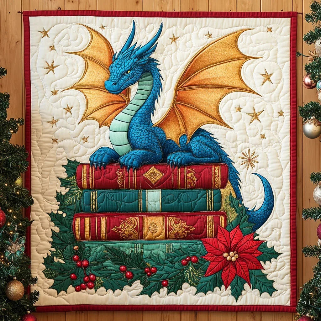 Celestial Book Guardian Quilt Blanket