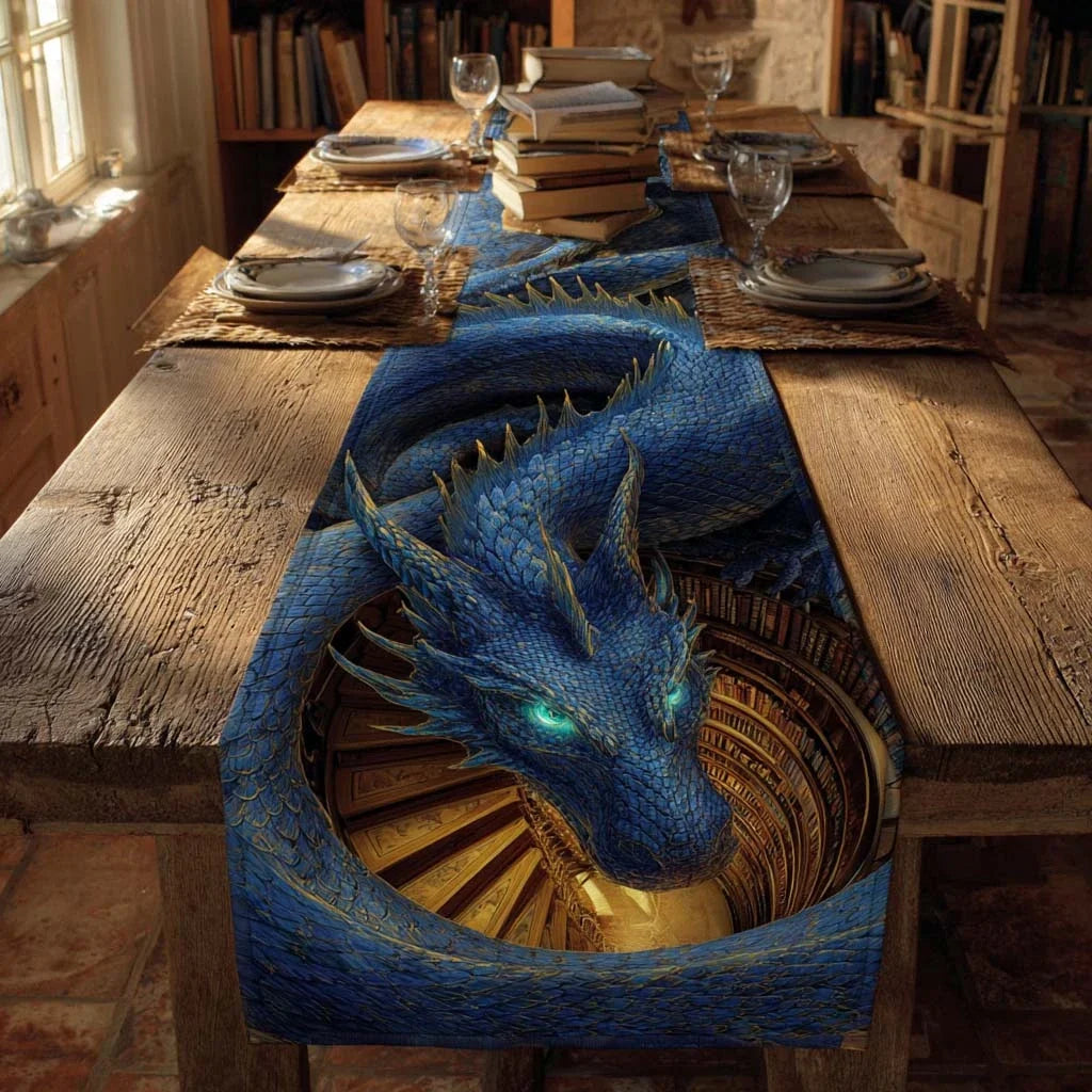 Celestial Coil Quilted Table Runner