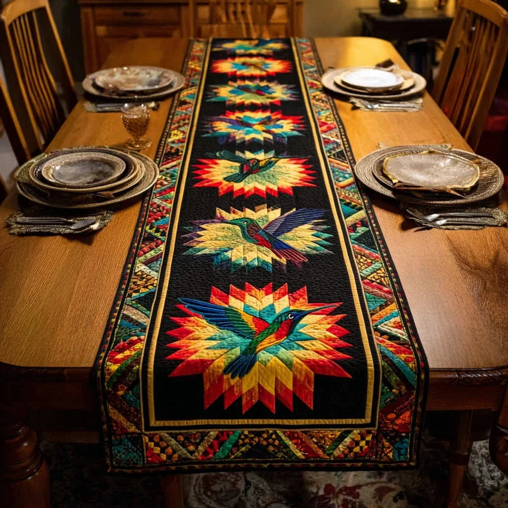 Celestial Wings Quilted Table Runner