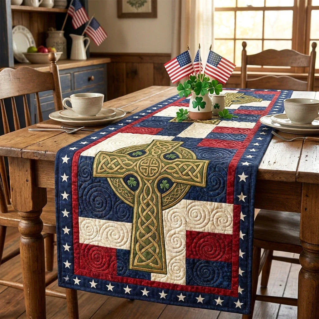 Celtic Freedom Quilted Table Runner