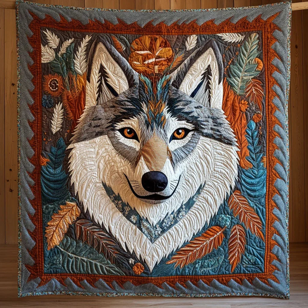 Charming Wolf Quilt Blanket