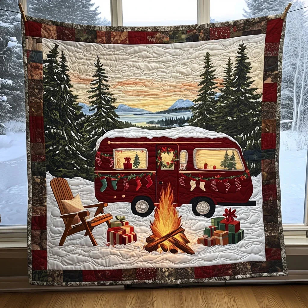 Christmas Camper Quilt Blanket
