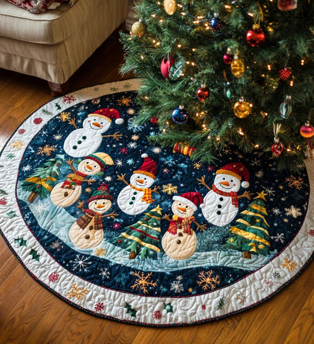 Christmas Carol Cover Quilted Round Mat