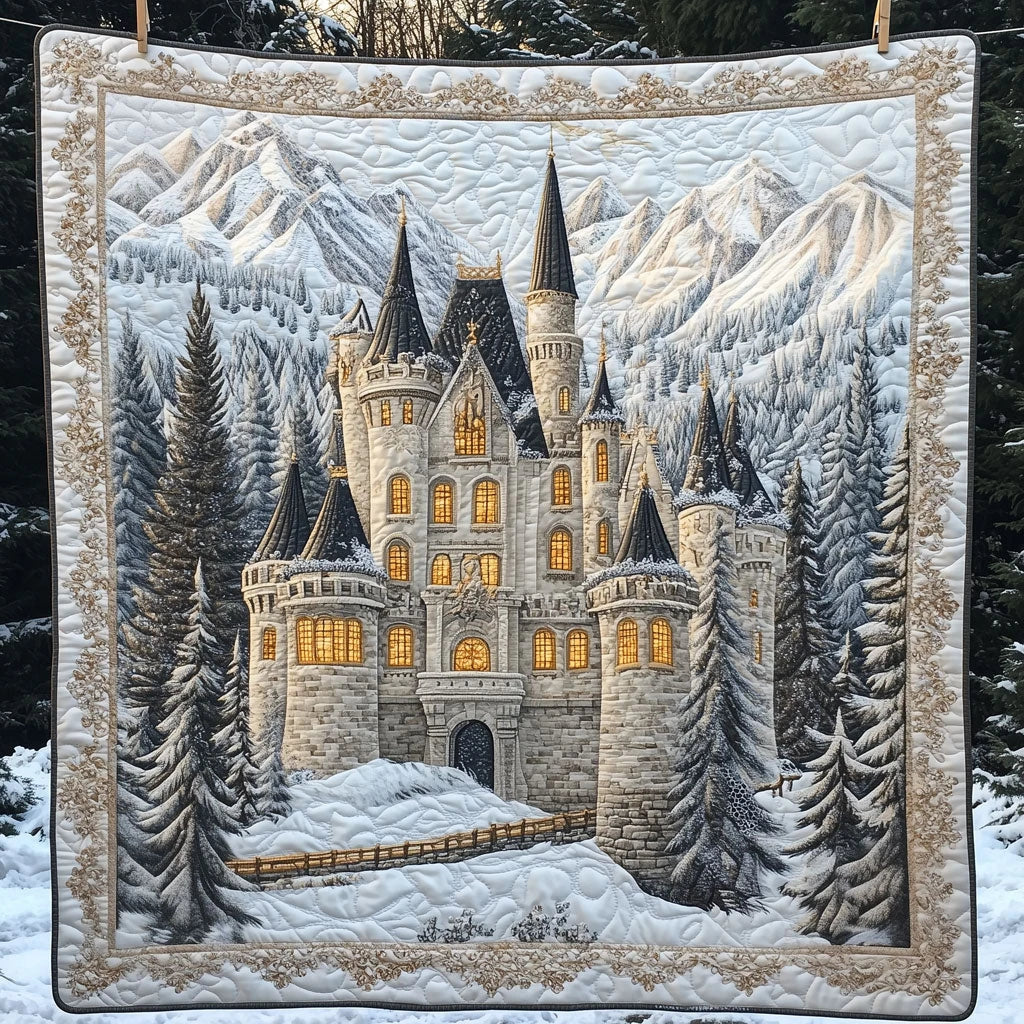 Christmas Castle Quilt Blanket