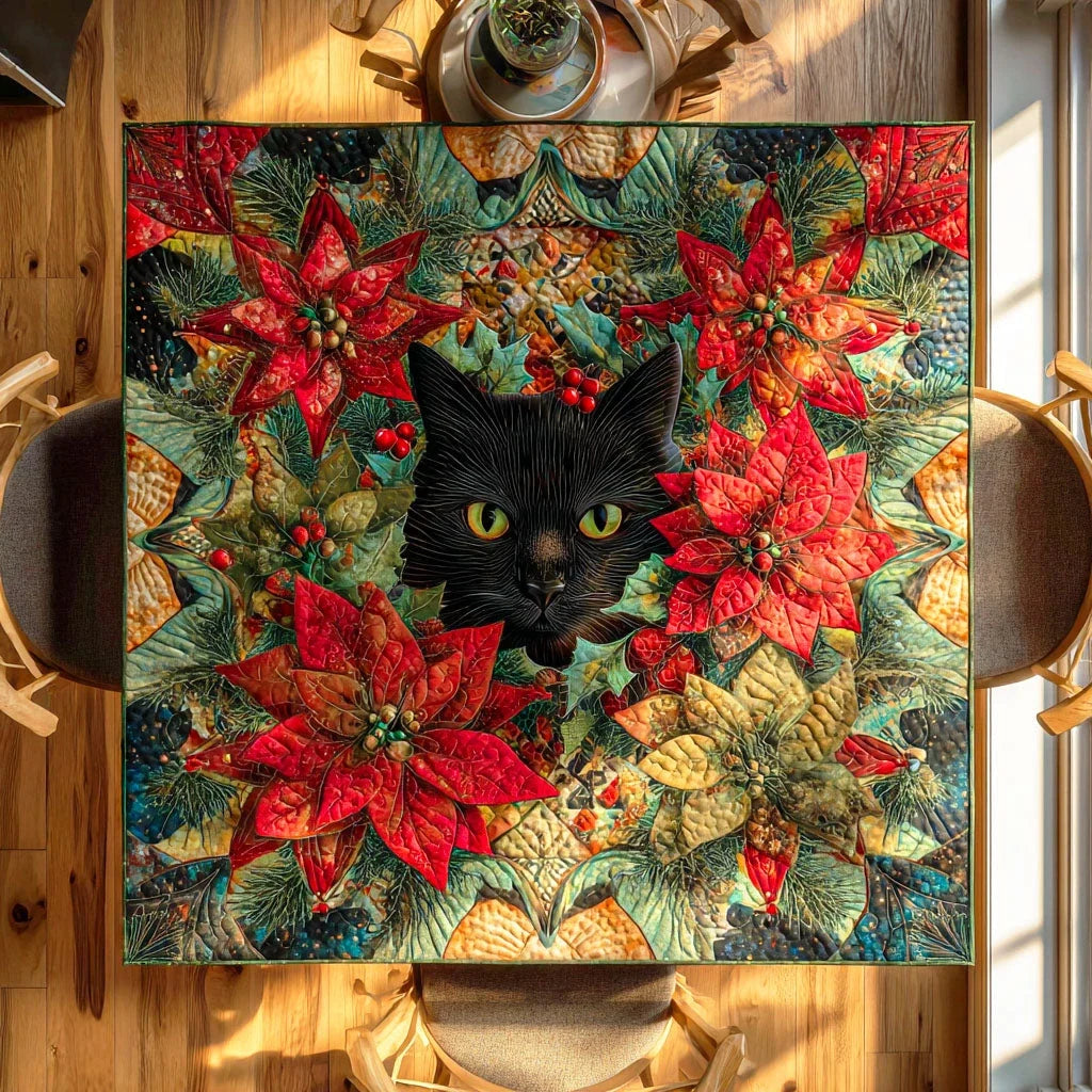 Christmas Shadow Quilted Table Topper