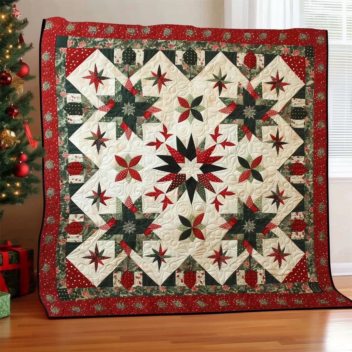 Christmas Star Quilt Blanket