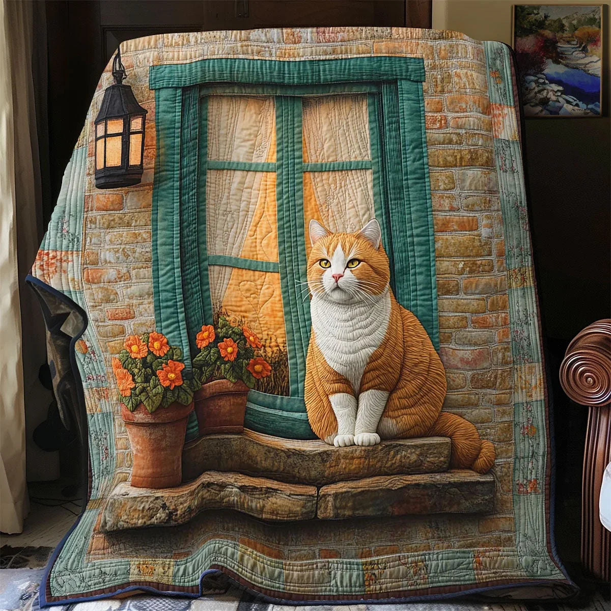 Chubby Ginger Quilt Blanket