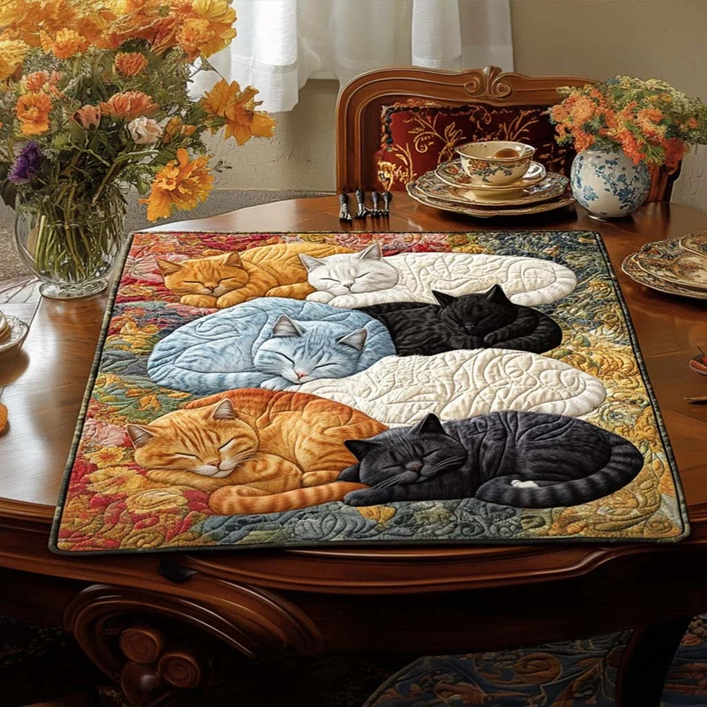 Chubby Paw Quilted Table Topper