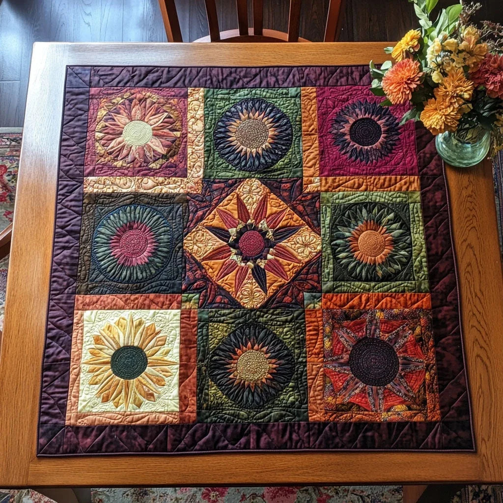 Circle of Peace Quilted Table Topper