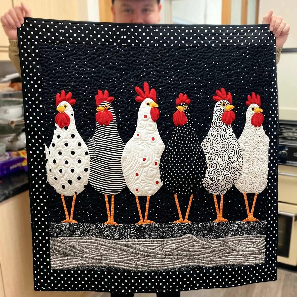 Classic Hen Quilt Blanket - Quilted Blanket by Wild and Way