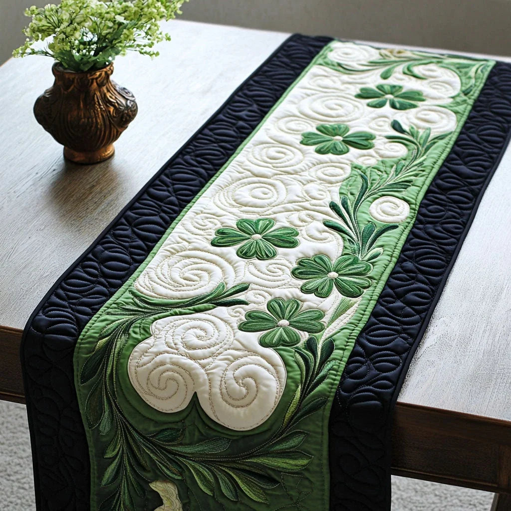 Clover Breeze Quilted Table Runner