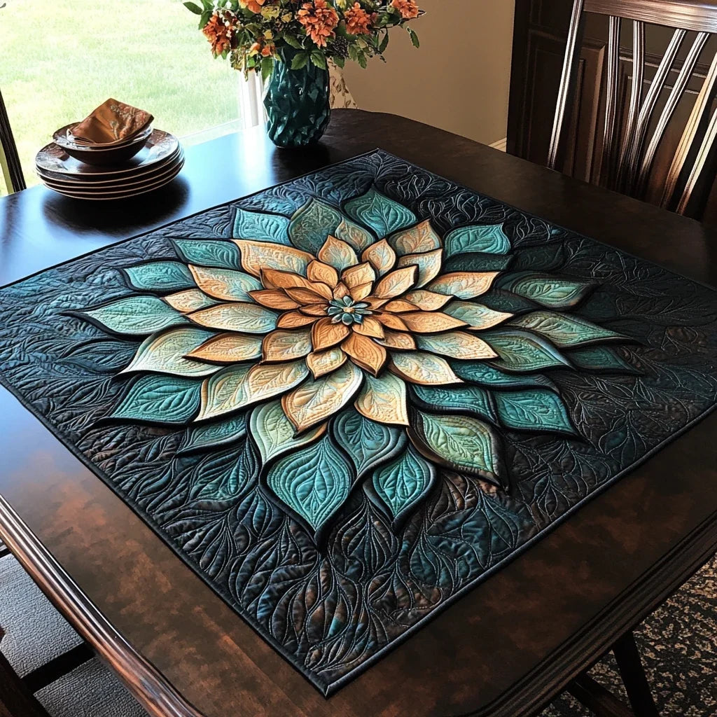 Color Harmony Quilted Table Topper
