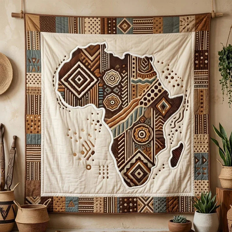 Continental Shape Quilt Blanket - Quilted Blanket by Wild and Way
