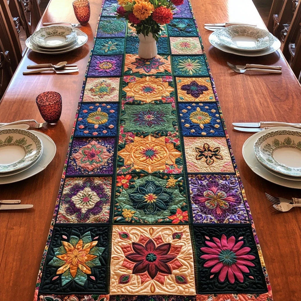 Cosmic Unity Quilted Table Runner