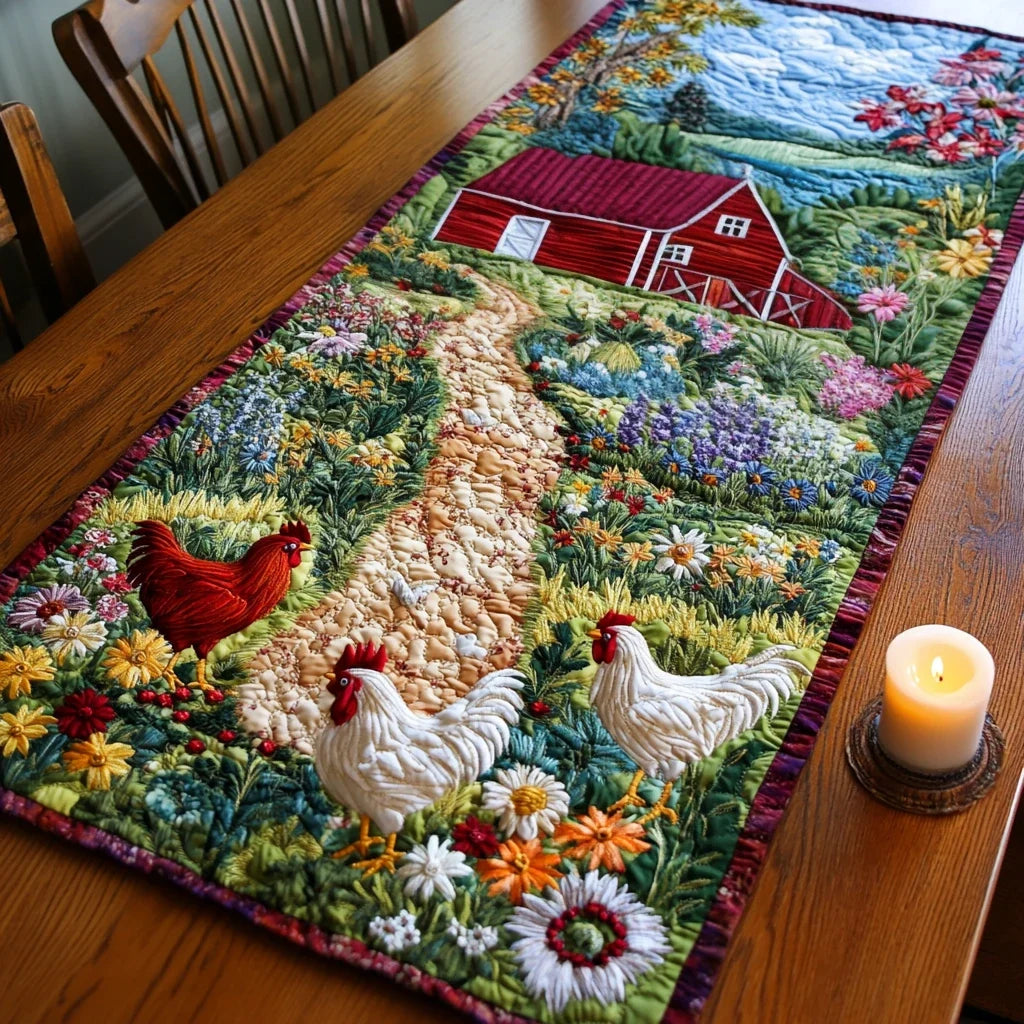 Country Bliss Quilted Table Runner