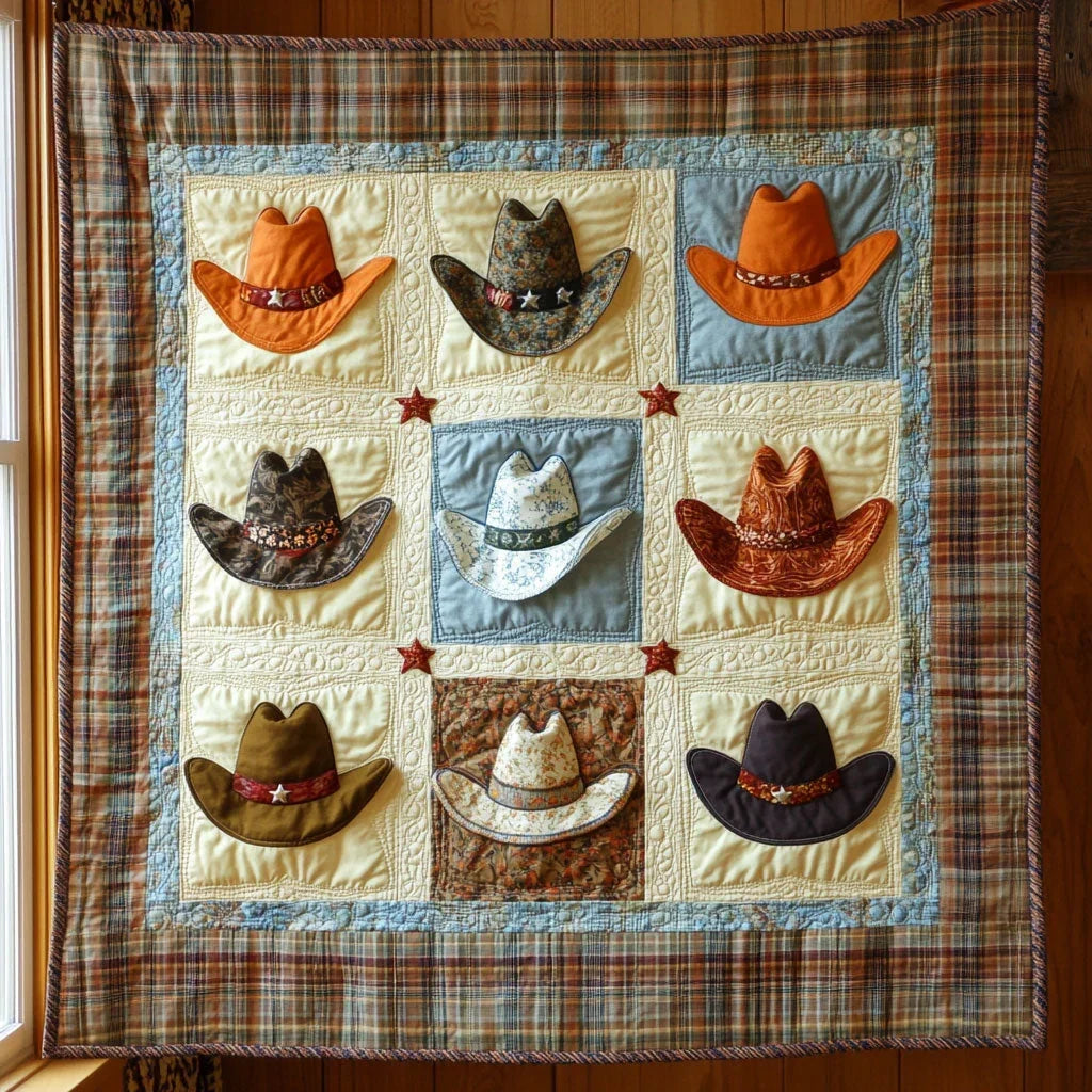 Cowboy Hat Quilt Blanket