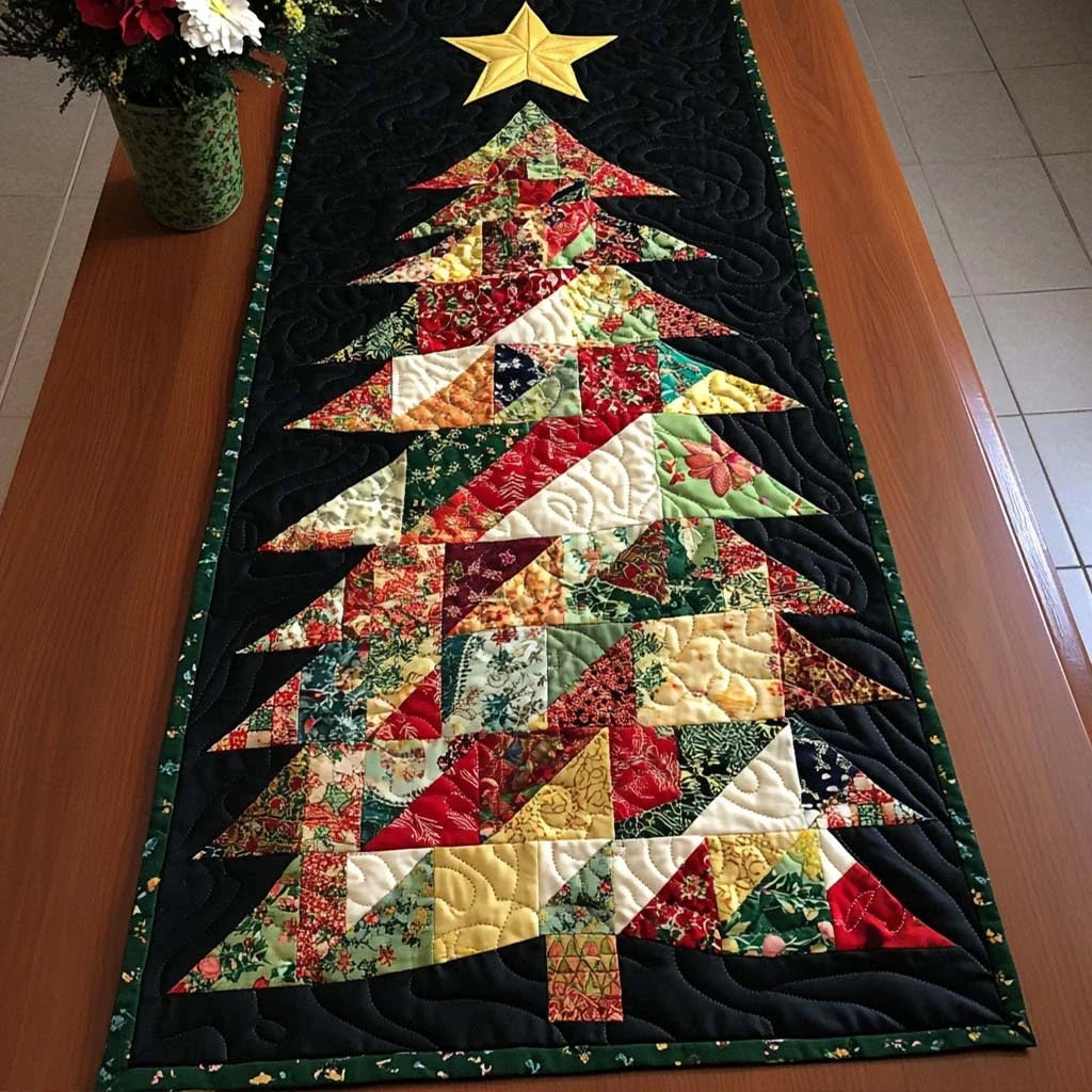 Cozy Lights Quilted Table Runner