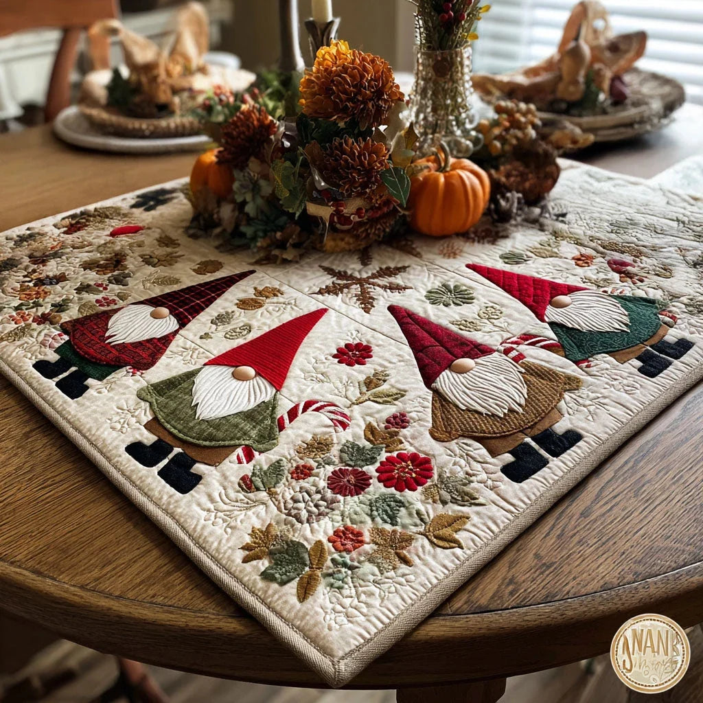Cozy Noel Quilted Table Topper