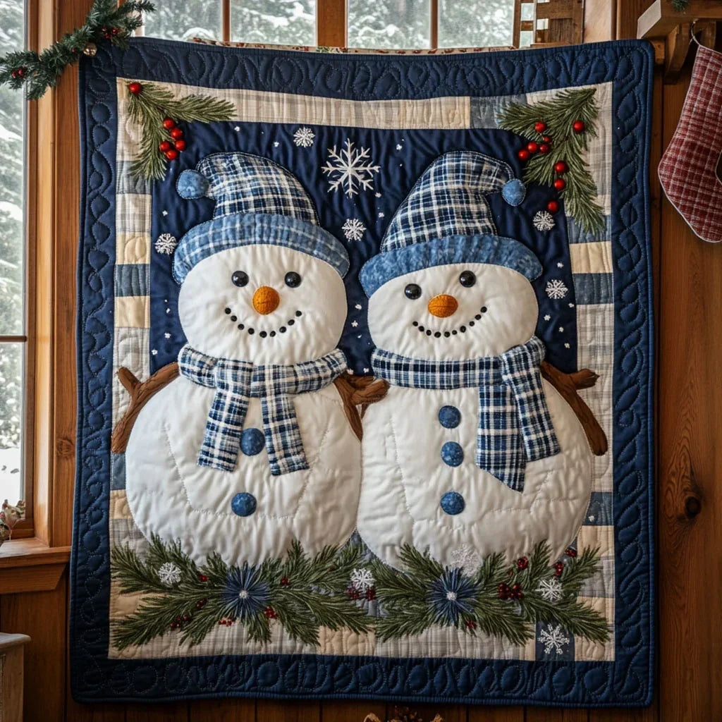 Cozy Snow Quilt Blanket