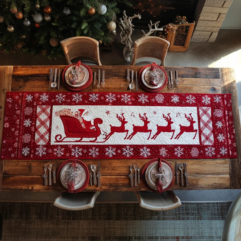 Crimson Runner Quilted Table Runner