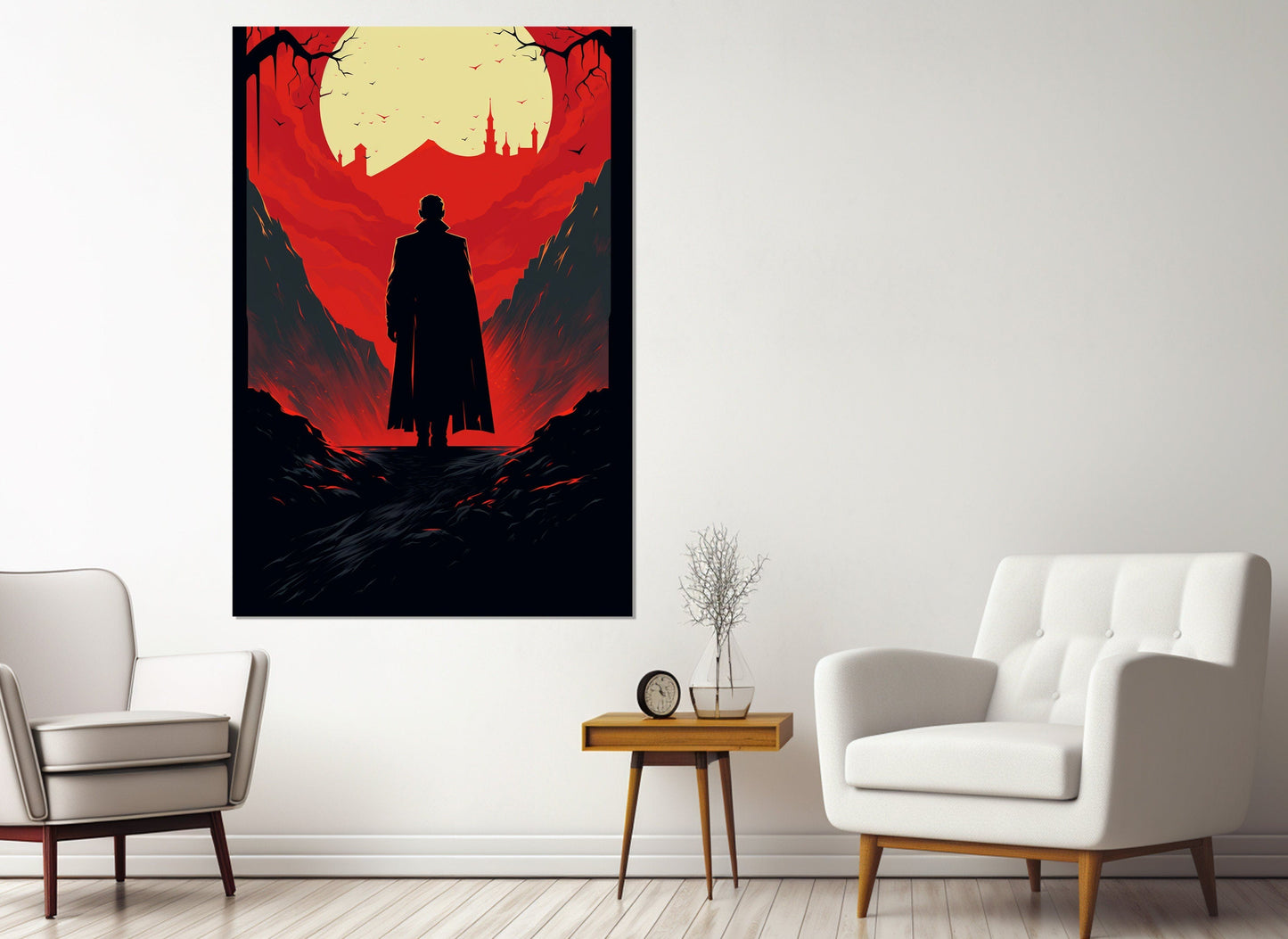 Dracula Canvas Print – Gothic Wall Art | Framed Gothic Poster, Ready to Hang