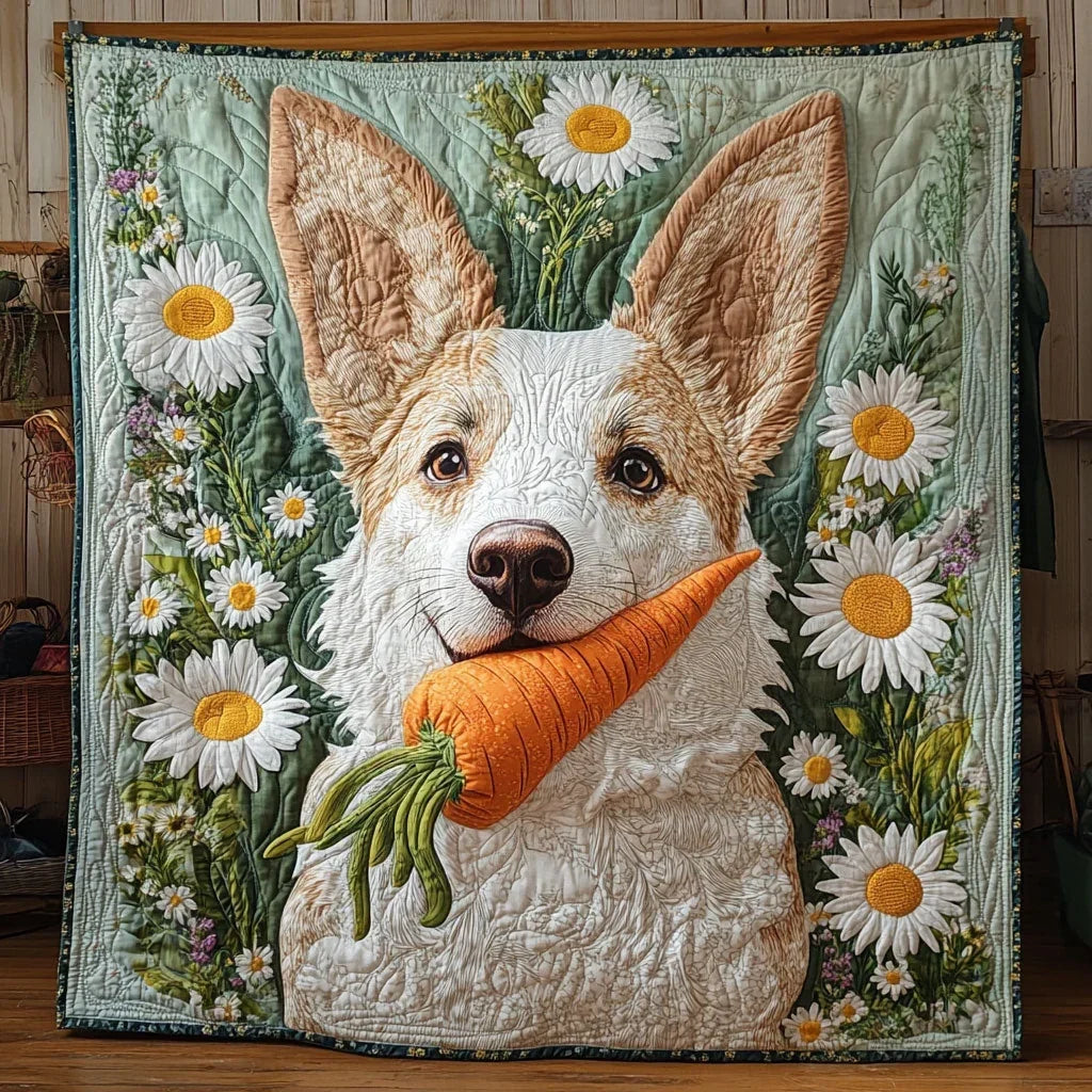 Daisy Delight Pup Quilt Blanket