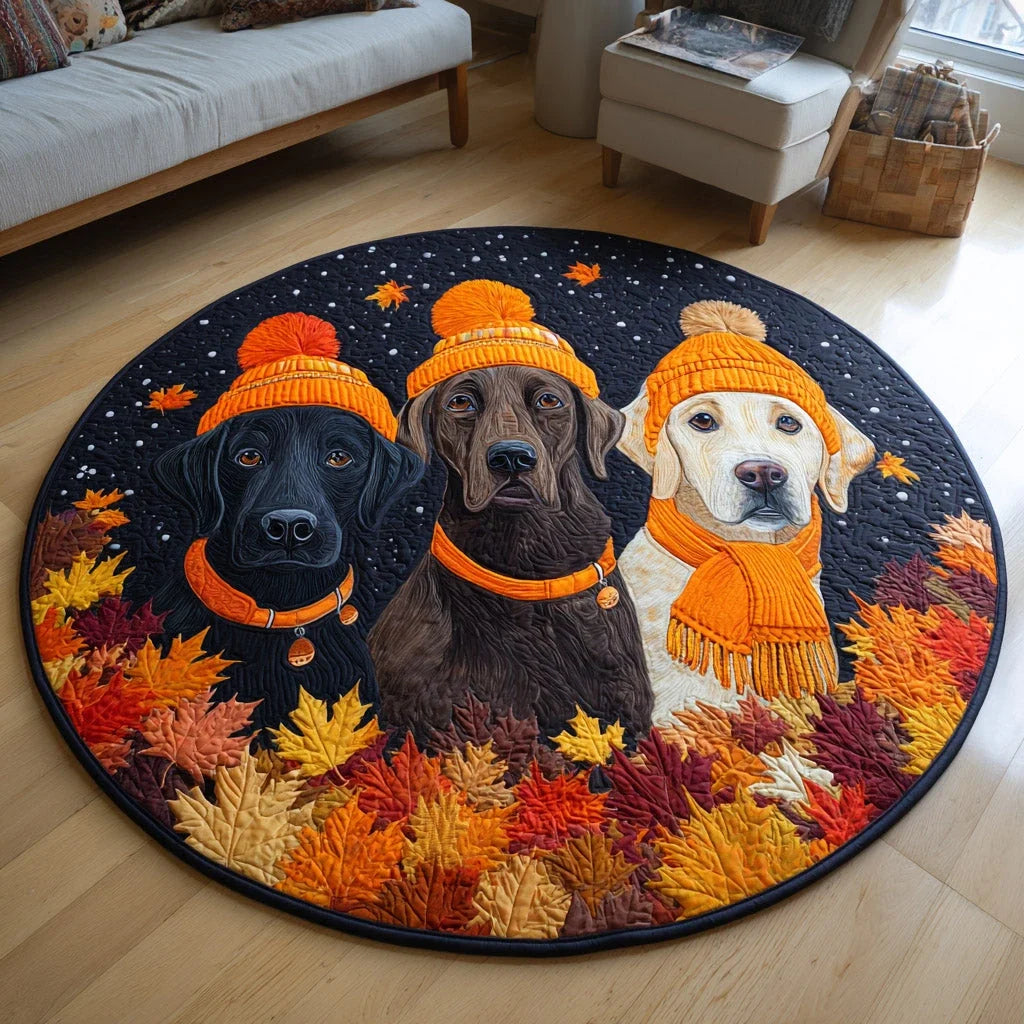 Dawn Labrador Dream Quilted Round Mat