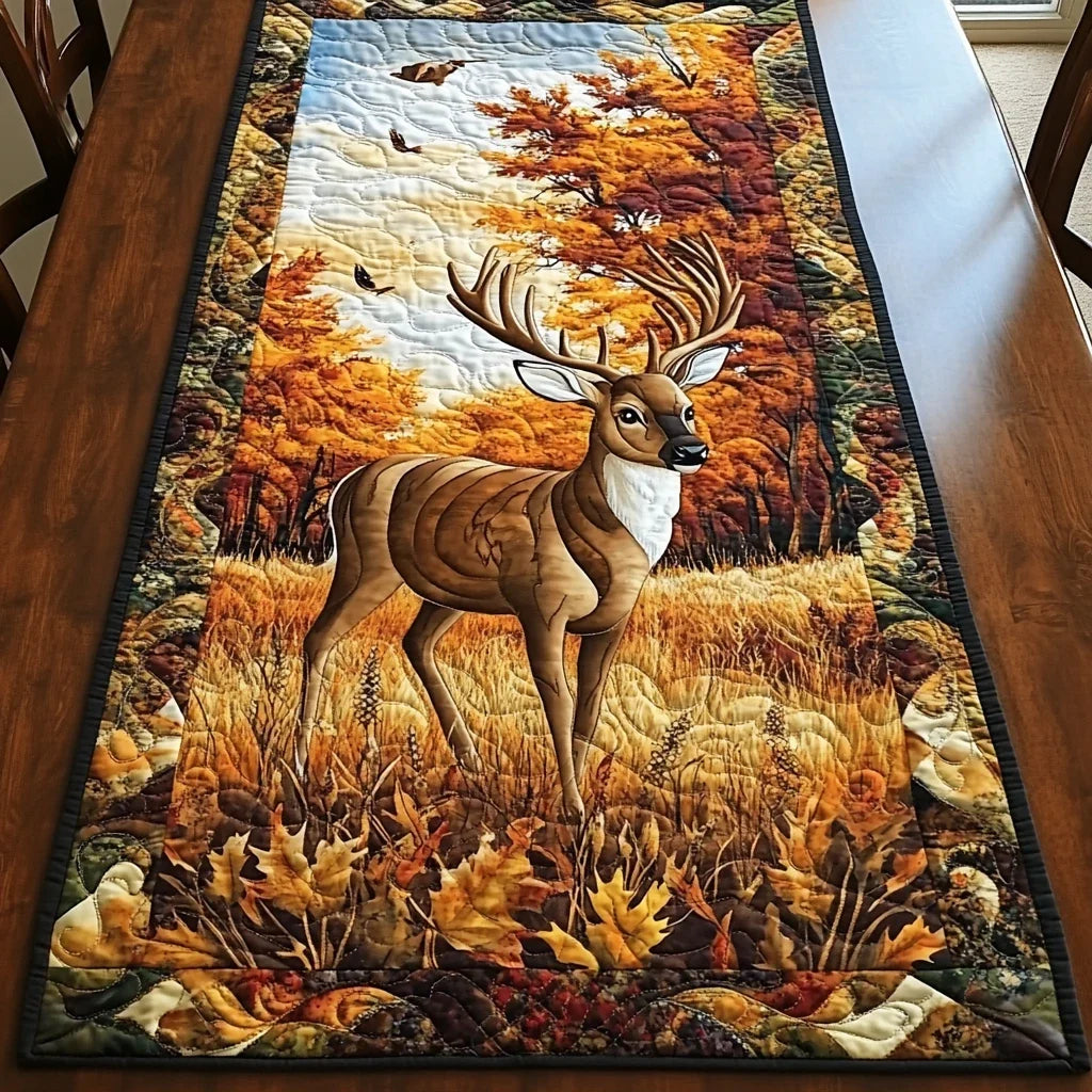 Deer Spirit Quilted Table Runner