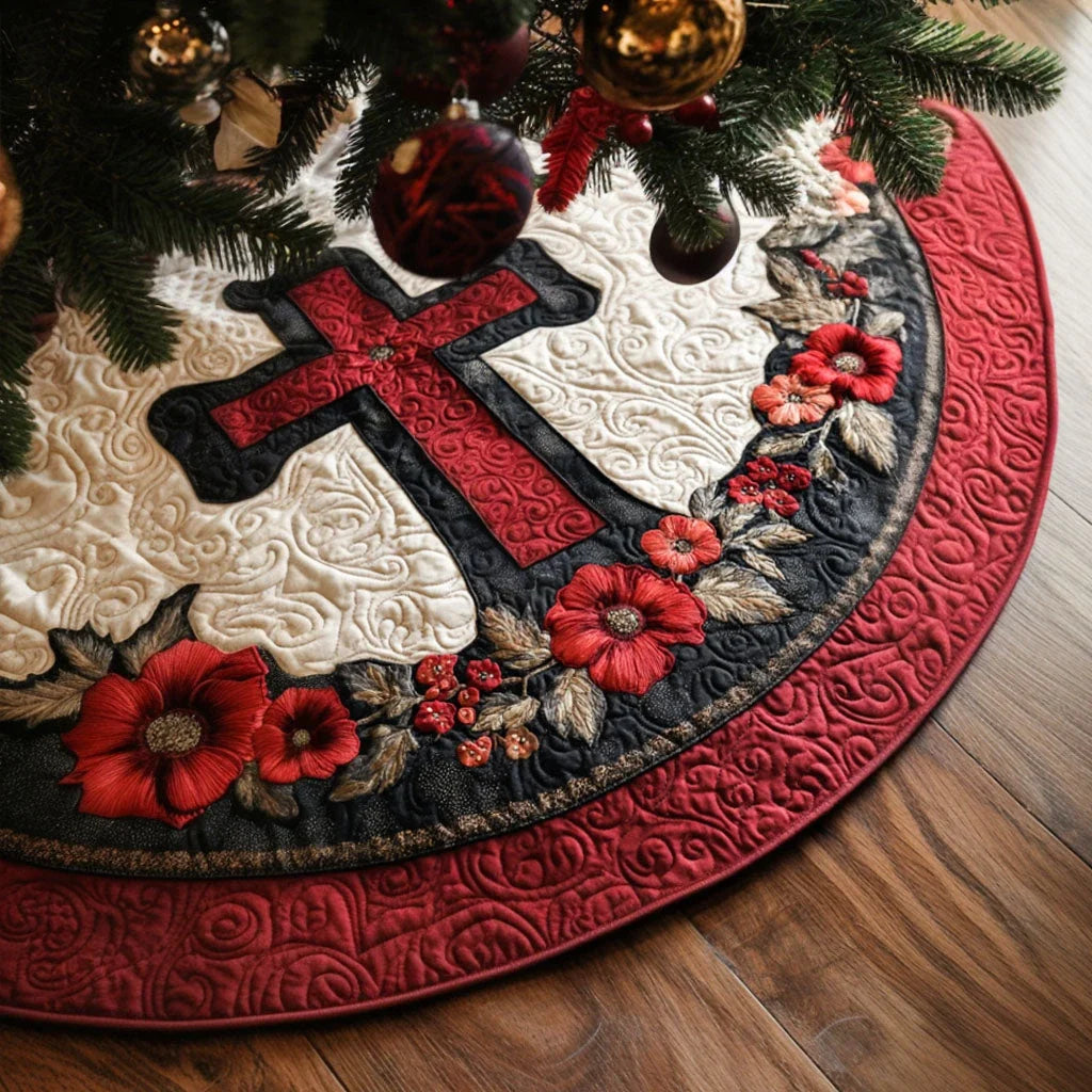 Devotion Luxe Christmas Quilted Tree Skirt