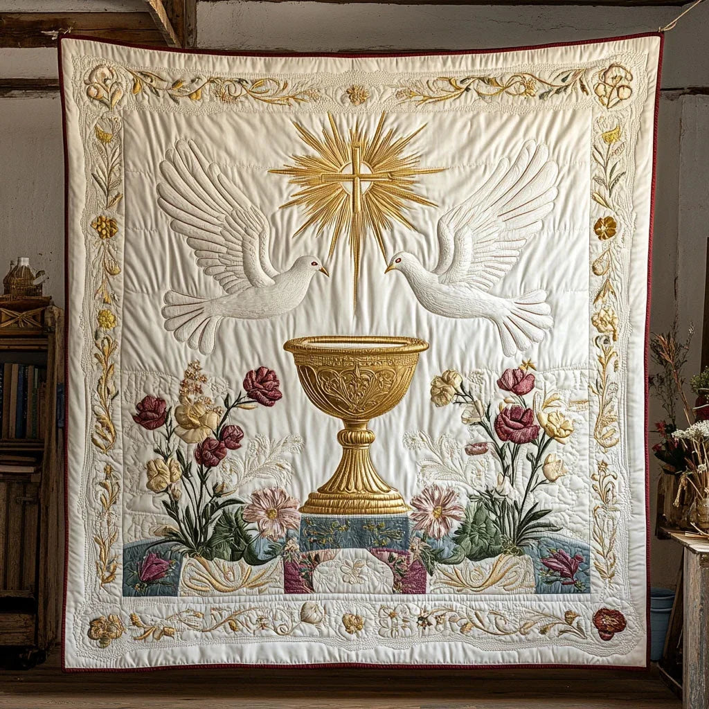 Dove Harmony Quilt Blanket