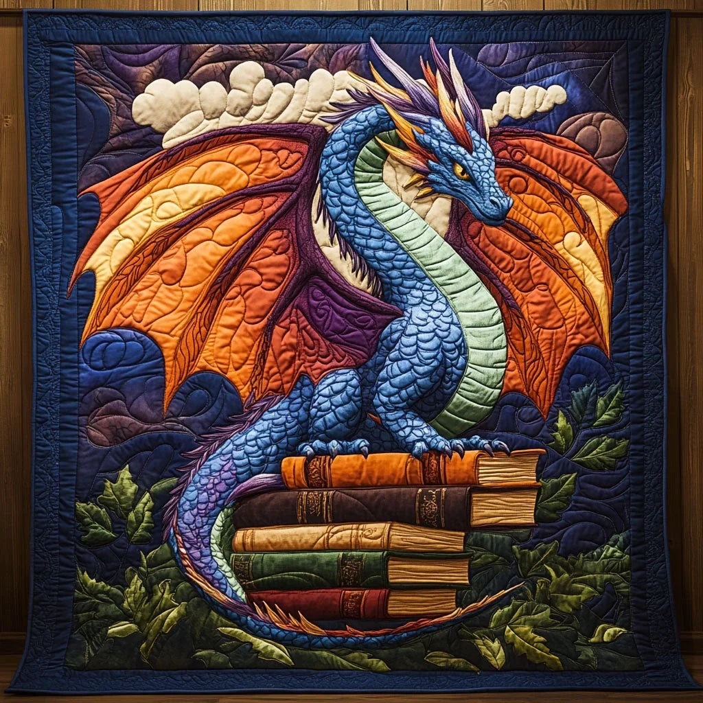 Dragon Guardian Quilt Blanket