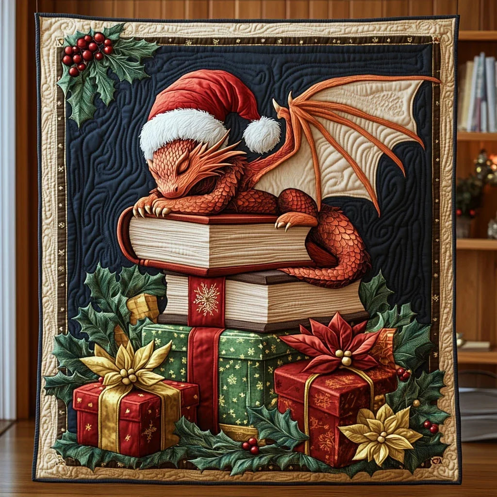 Dragon Noel Quilt Blanket