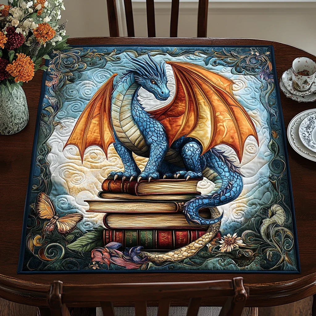 Dragon Sunset Quilted Table Topper