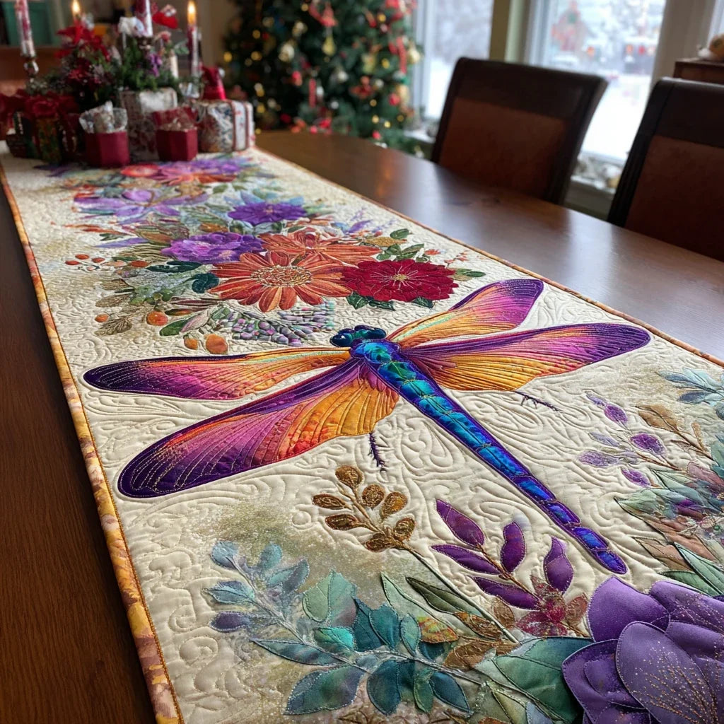 Dragonfly Spirit Quilted Table Runner