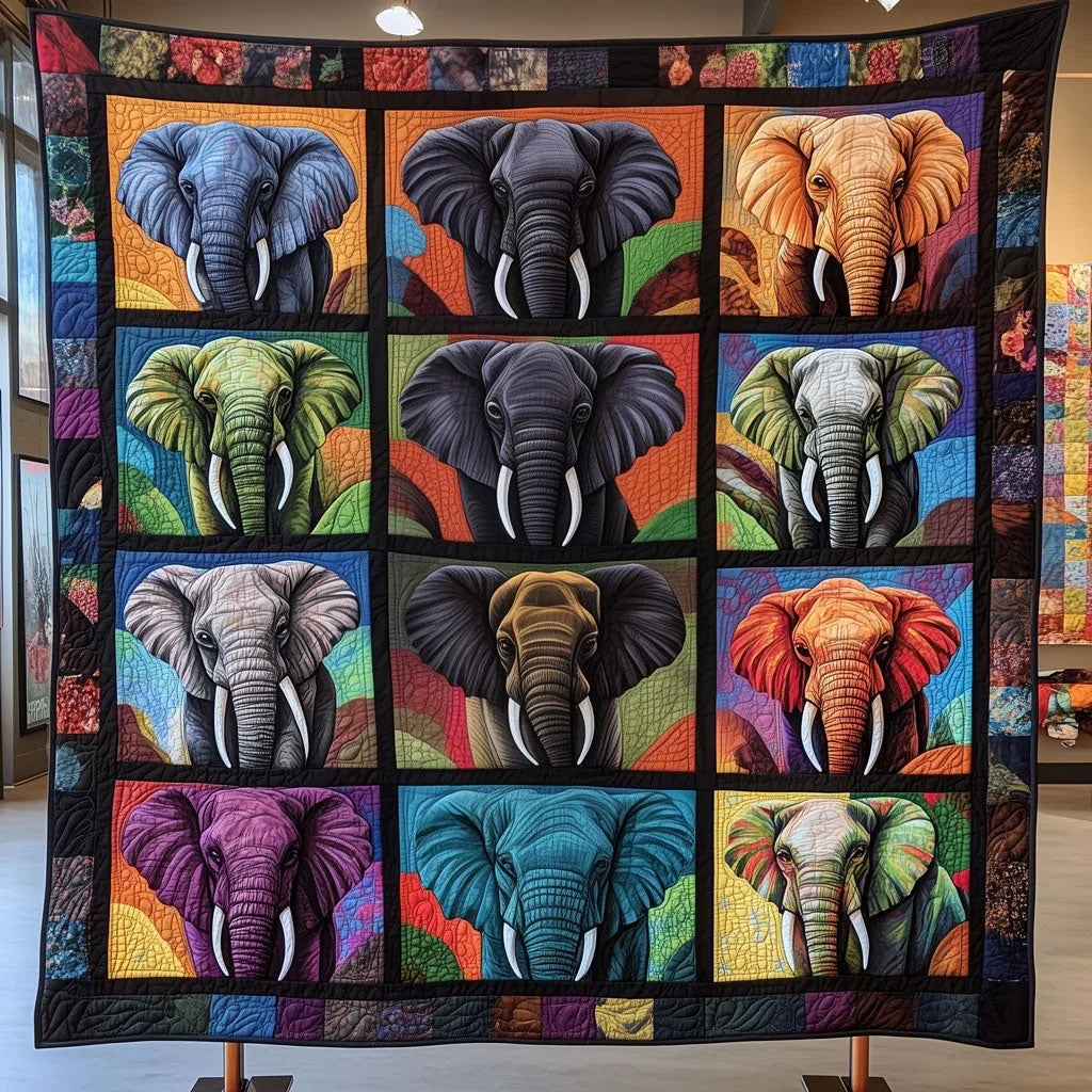 Elephant Quilt Blanket