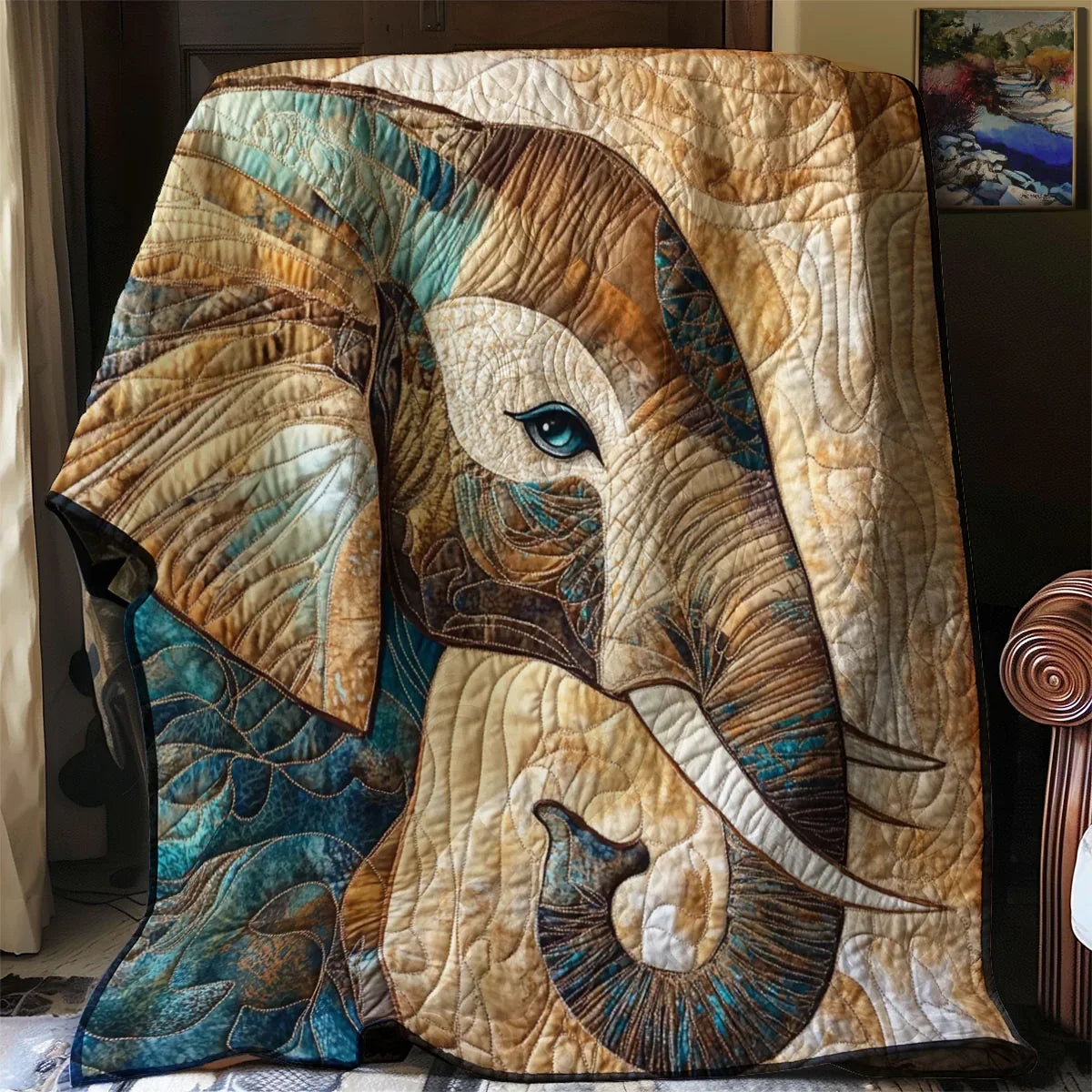 Elephant's Eye Quilt Blanket