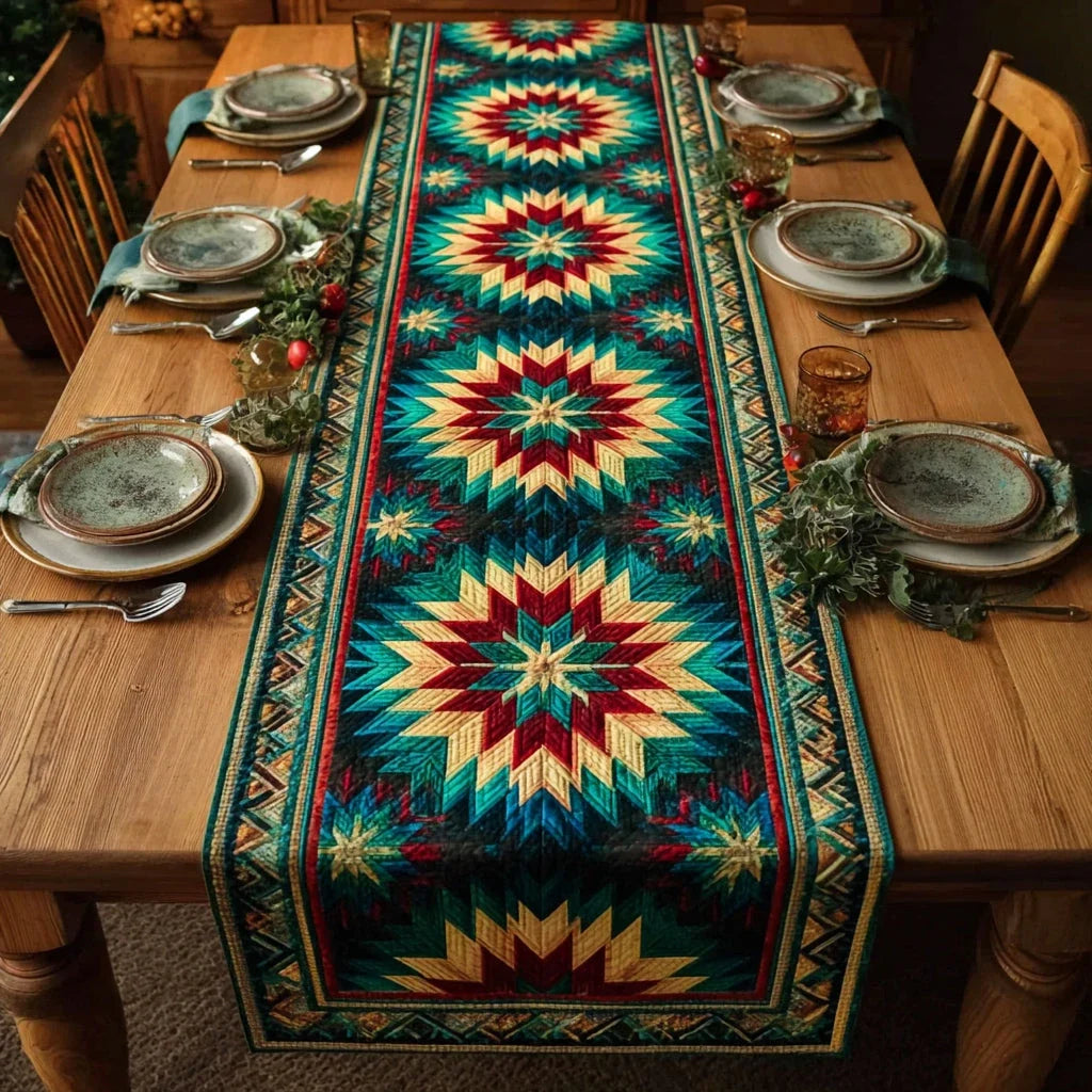 Emerald Peak Quilted Table Runner