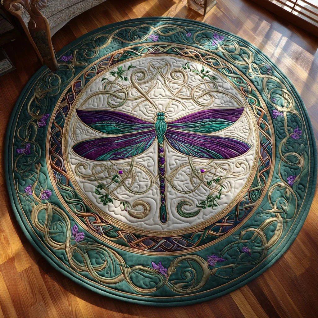 Enchanted Breeze Quilted Round Mat