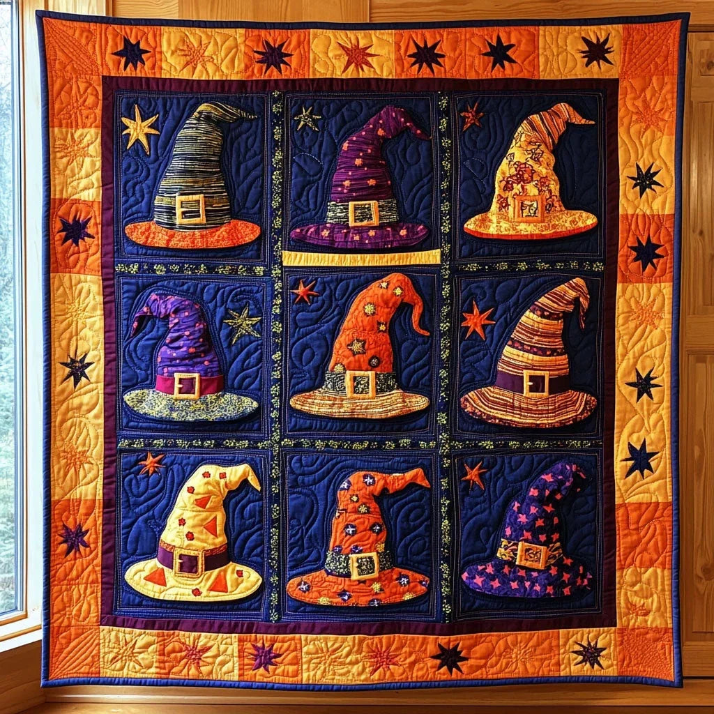 Enchanted Hats Quilt Blanket