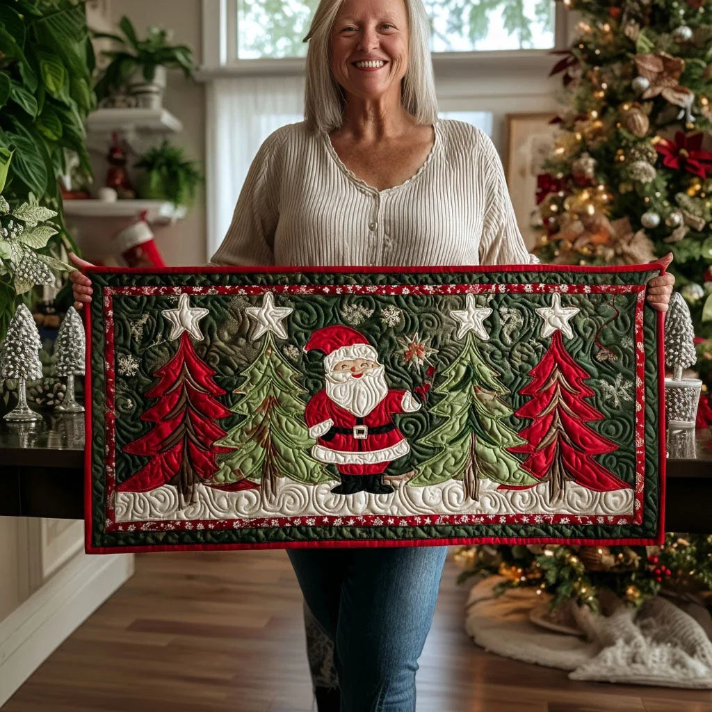 Enchanted Spruce Quilted Table Runner