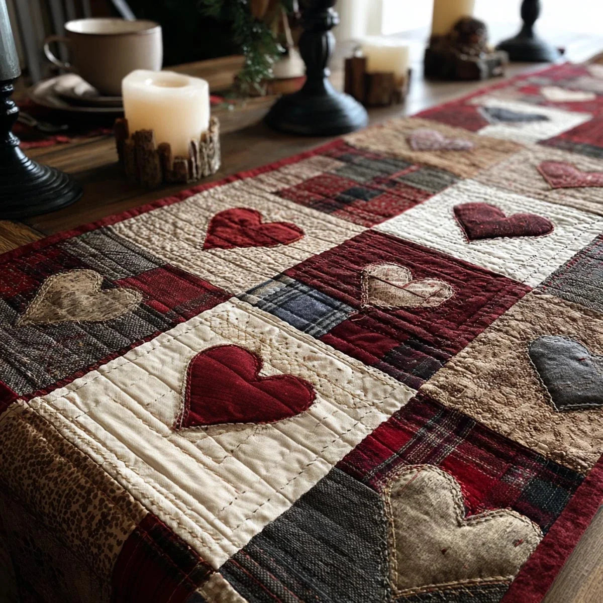 Endless Love Quilted Table Runner